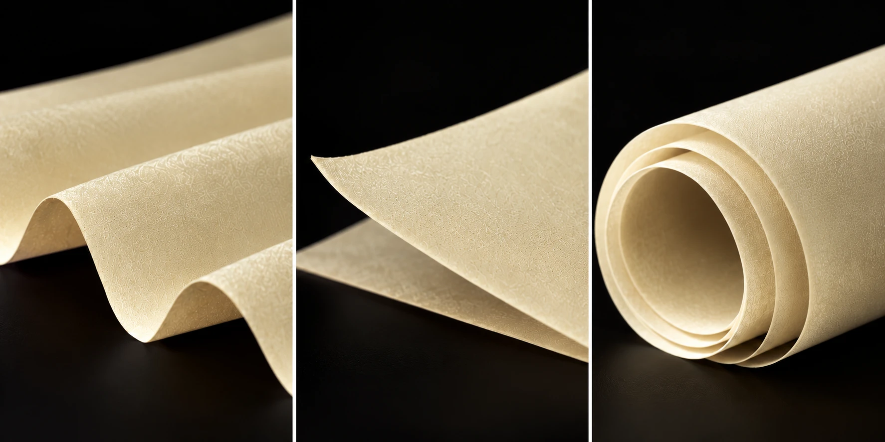 Textured Ivory Paper Triptych copy